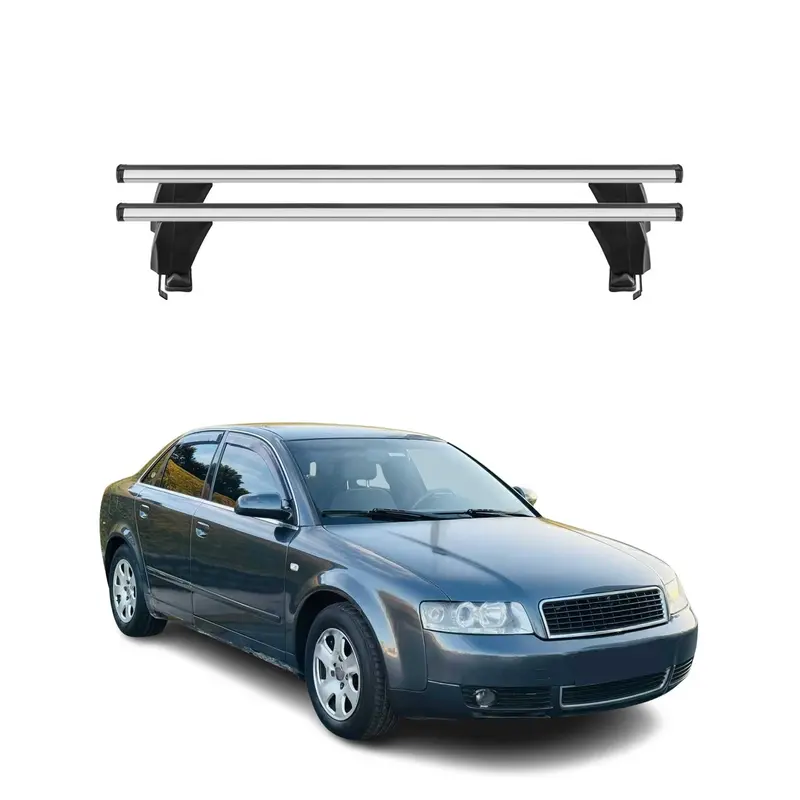 2001–2004 Audi A4 B6 Sedan Roof-Mount Cross Bars – Durable 2-Bar Set 1