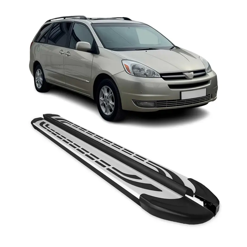 2005–2010 Toyota Sienna Aluminum Side Steps – Heavy-Duty Nerf Bar & Running Board Set 1