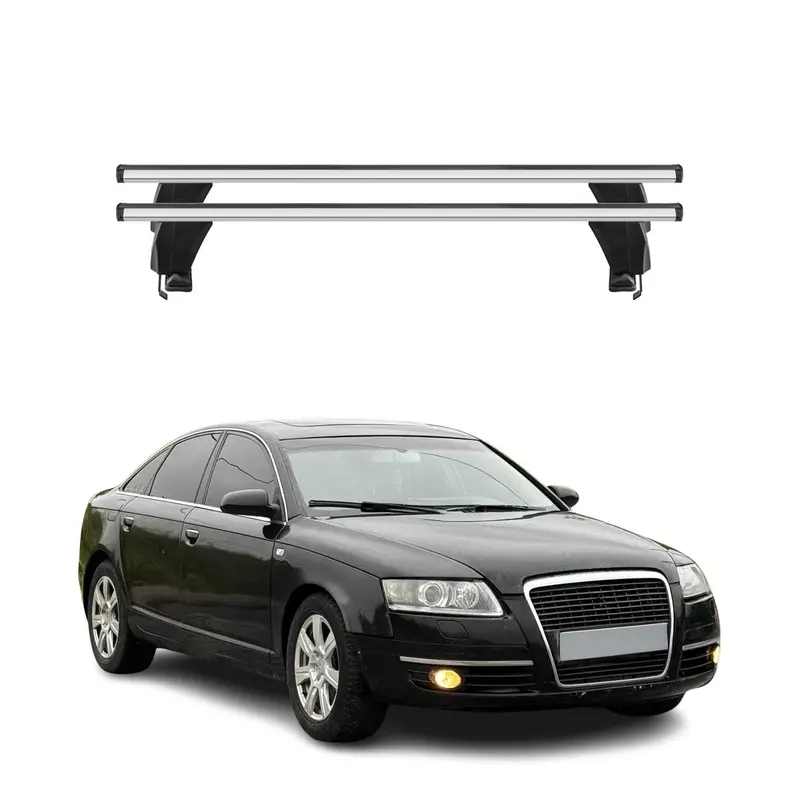 2005–2011 Audi A6 Sedan Roof Rack Cross Bars – 2-Piece Luggage Carrier System 1