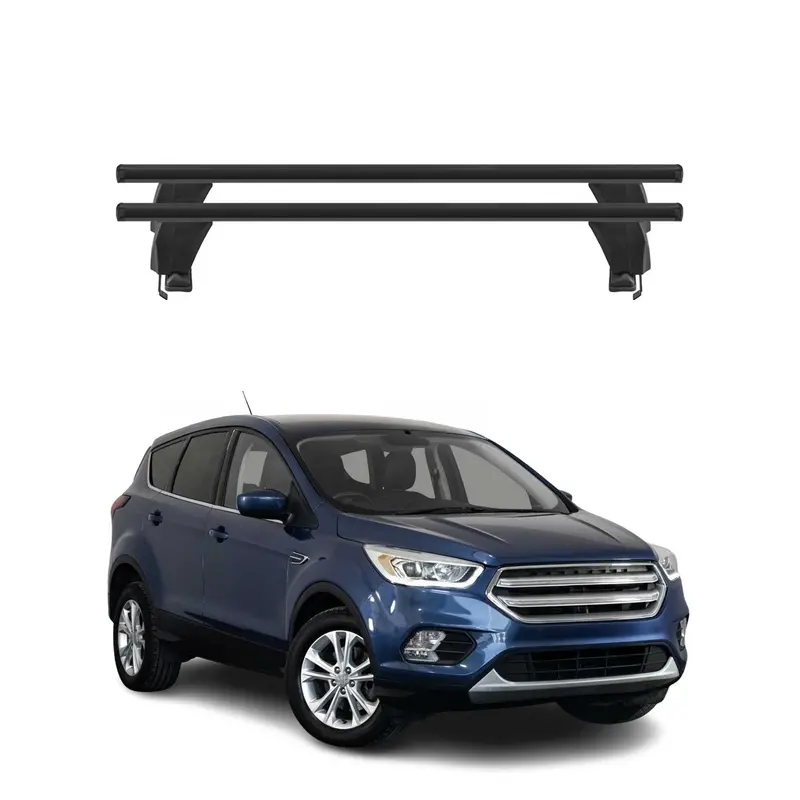 2013–2019 Ford Escape Roof Rack Crossbars – Black Finish 1