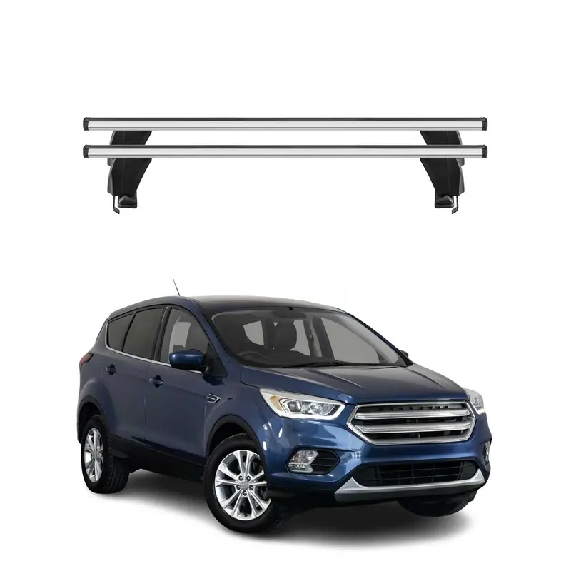 2013–2019 Ford Escape Roof Rack Crossbars – Metallic Silver 1