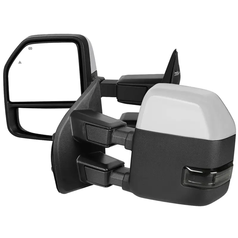 2017–2019 Ford Super Duty F-250–F-550 Heated Towing Mirrors With Bsm, Ats & Smoked Lenses 1