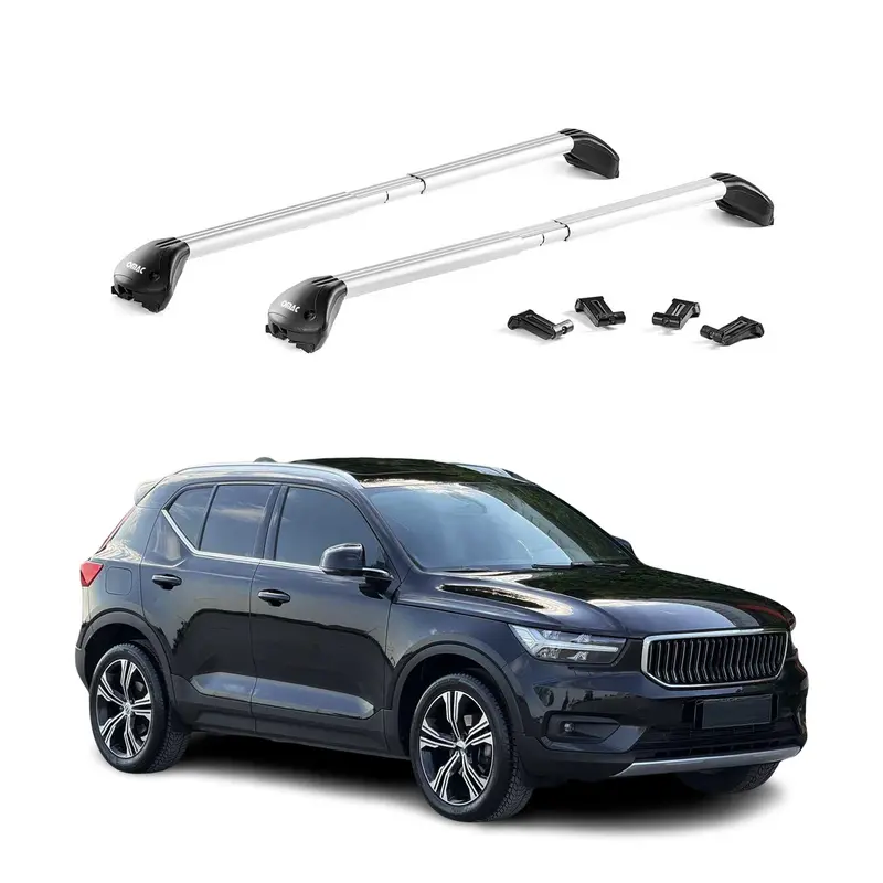 2018–2026 Volvo Xc40 Silver Roof Rack Crossbars 1