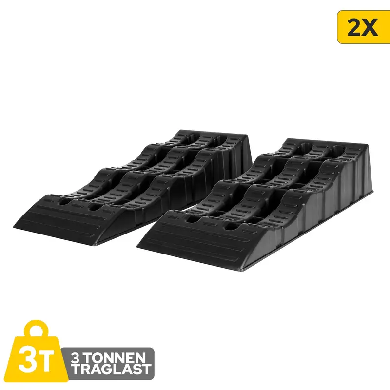 Adjustable Multi-Level Wheel Chocks & Stabilizers For Rvs, Trailers, And Cars (2-Pack) 1