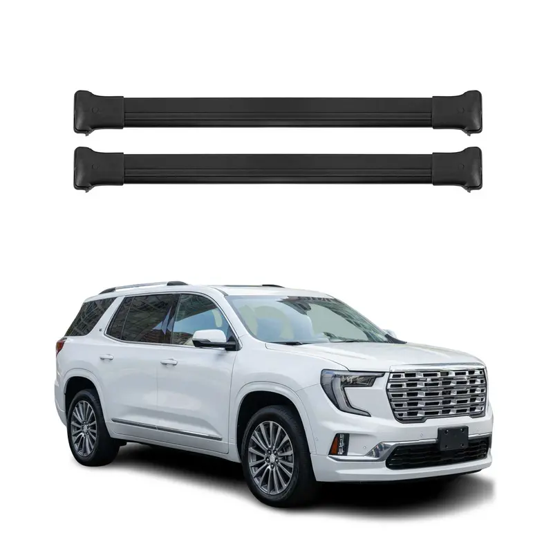 Aluminum Black Roof Rack Cross Bars With Luggage Carrier For 2024–2026 Gmc Acadia (Third Generation) 1