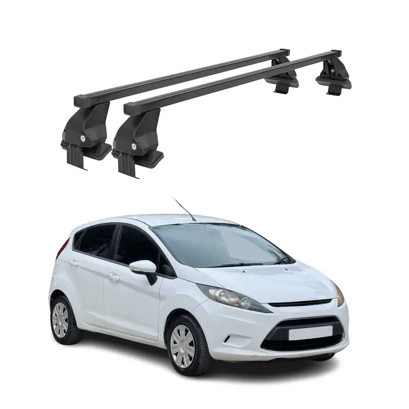 Black Cross Bars Fit 2011–2013 Ford Fiesta Hatchback 1