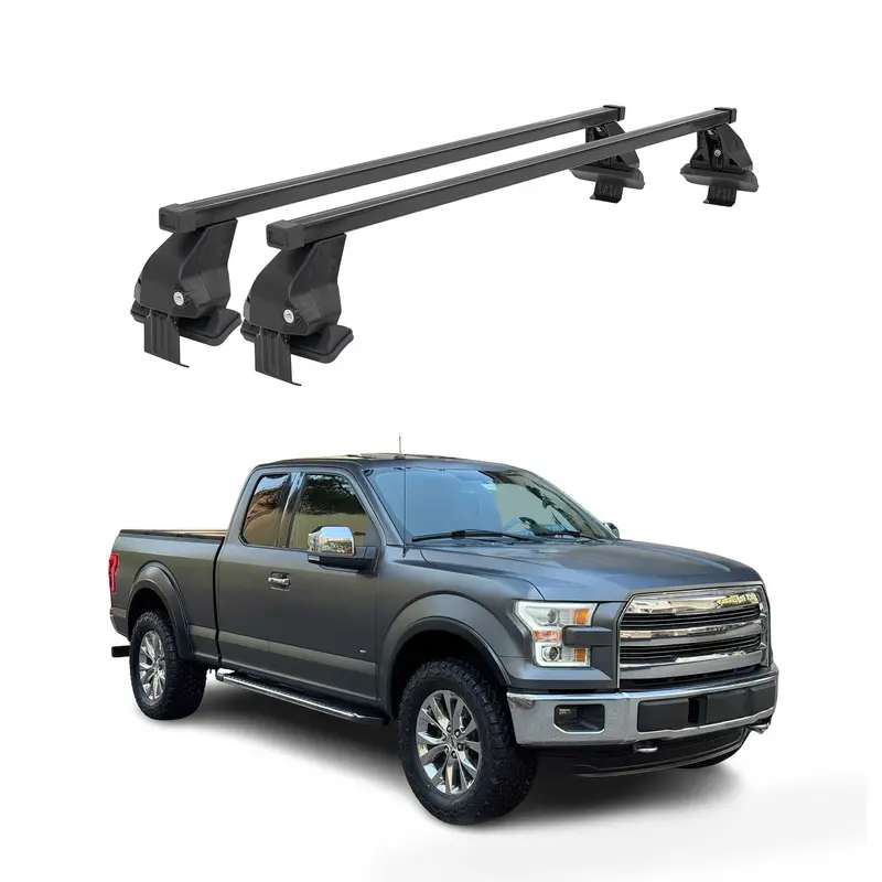 Black Cross Bars Fit 2017–2022 Ford F-250 1