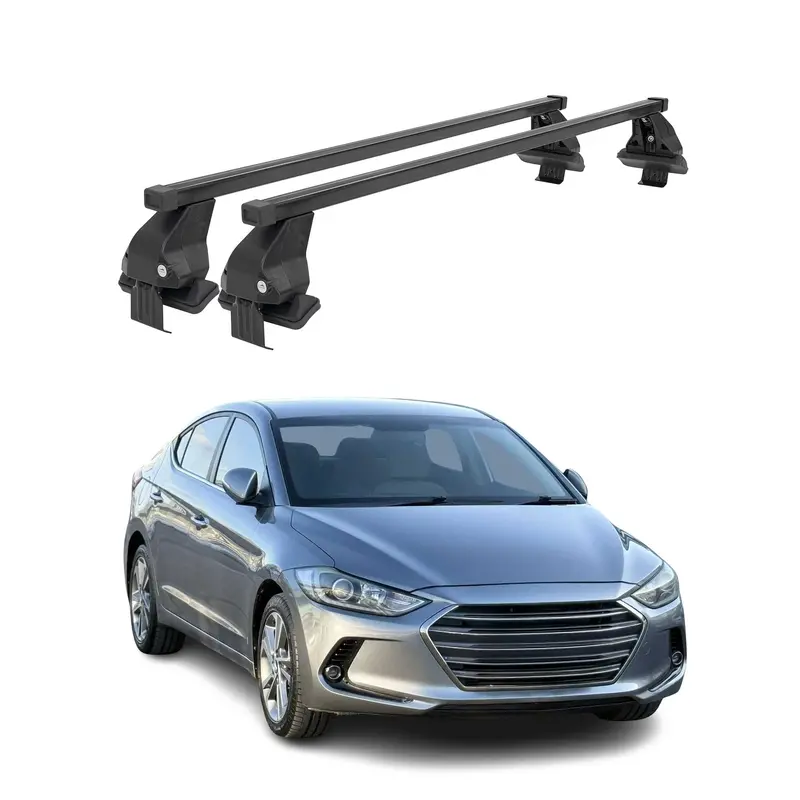 Black Cross Bars Fit 2017–2026 Hyundai Elantra 1