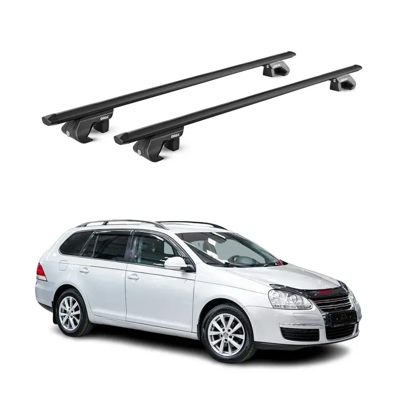 Black Cross Bars For Vw Jetta Sportwagen (2010–2014) 1