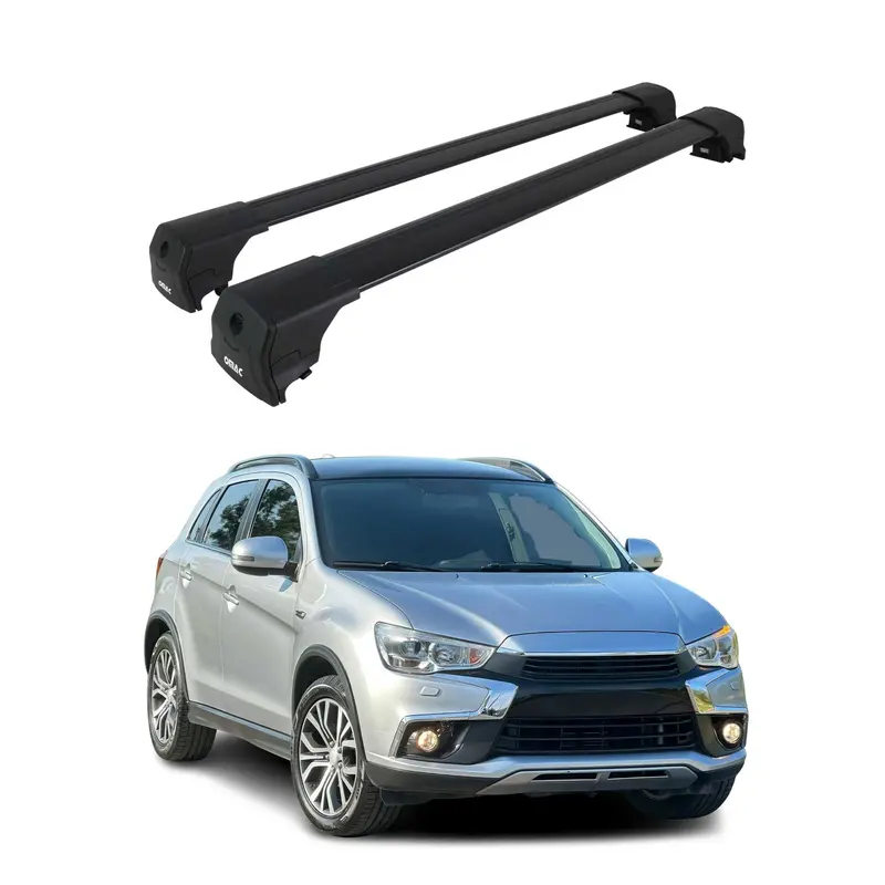 Black Luggage-Carrying Roof Rack Cross Bars For 2011–2026 Mitsubishi Outlander Sport 1