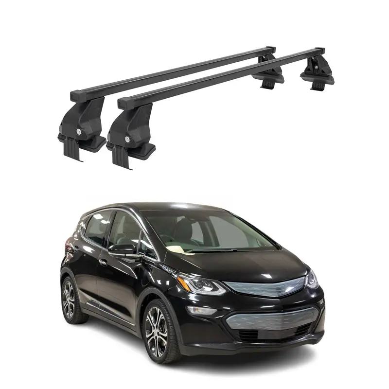 Black Roof-Mount Cross Bars For 2017–2023 Chevrolet Bolt Ev 1