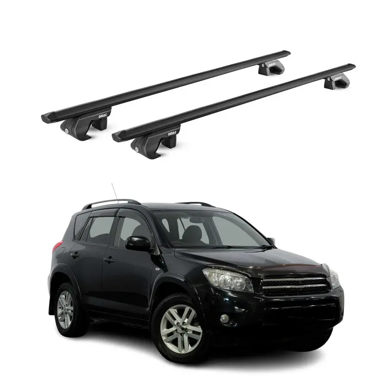 Black Roof Rack Cross Bars For 2006–2012 Toyota Rav4 1