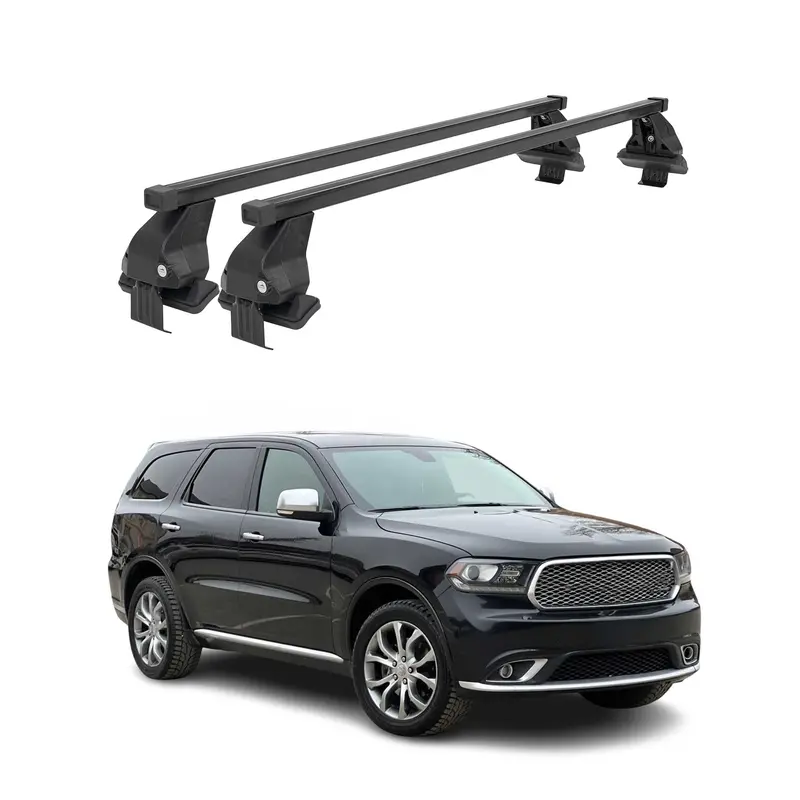 Black Roof Rack Cross Bars For 2011–2026 Dodge Durango 1