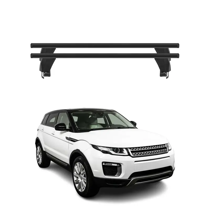 Black Roof Rack Cross Bars For 2012–2019 Land Rover Range Rover Evoque 1
