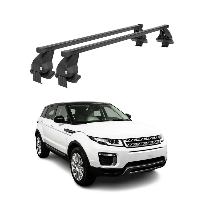 Black Roof Rack Cross Bars For 2012–2019 Land Rover Range Rover Evoque (L538) 1