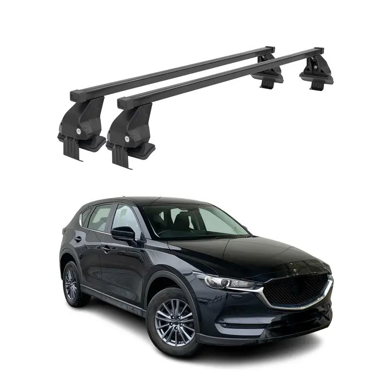 Black Roof Rack Cross Bars For 2017–2025 Mazda Cx-5 (Kf, 2Nd Gen) 1