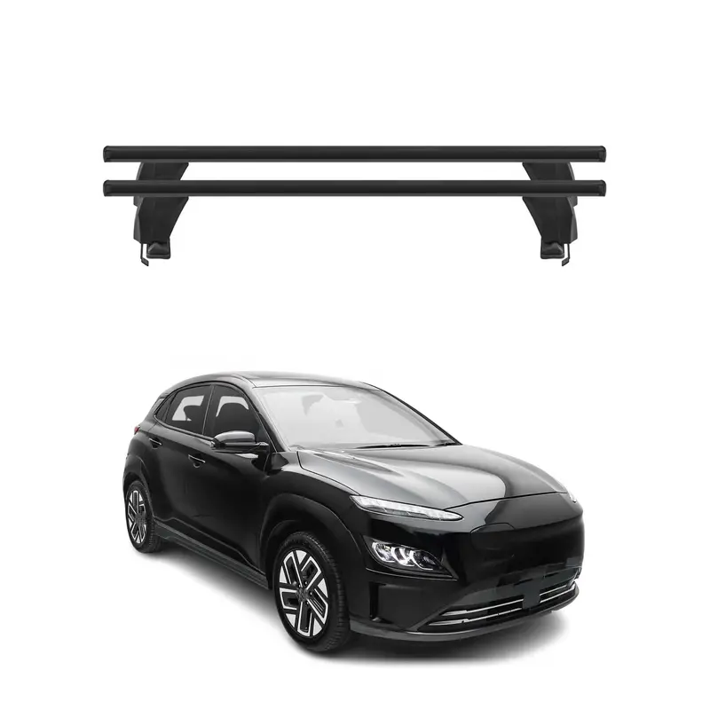 Black Roof Rack Cross Bars For 2019–2023 Hyundai Kona Electric 1