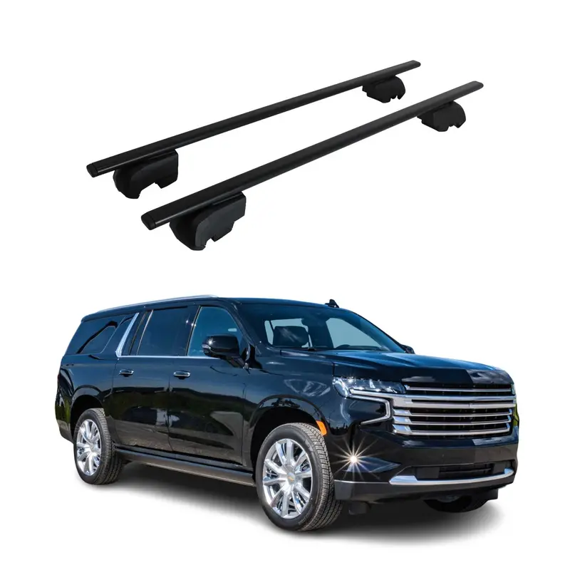 Black Roof Rack Cross Bars For 2021–2026 Chevrolet Suburban 1
