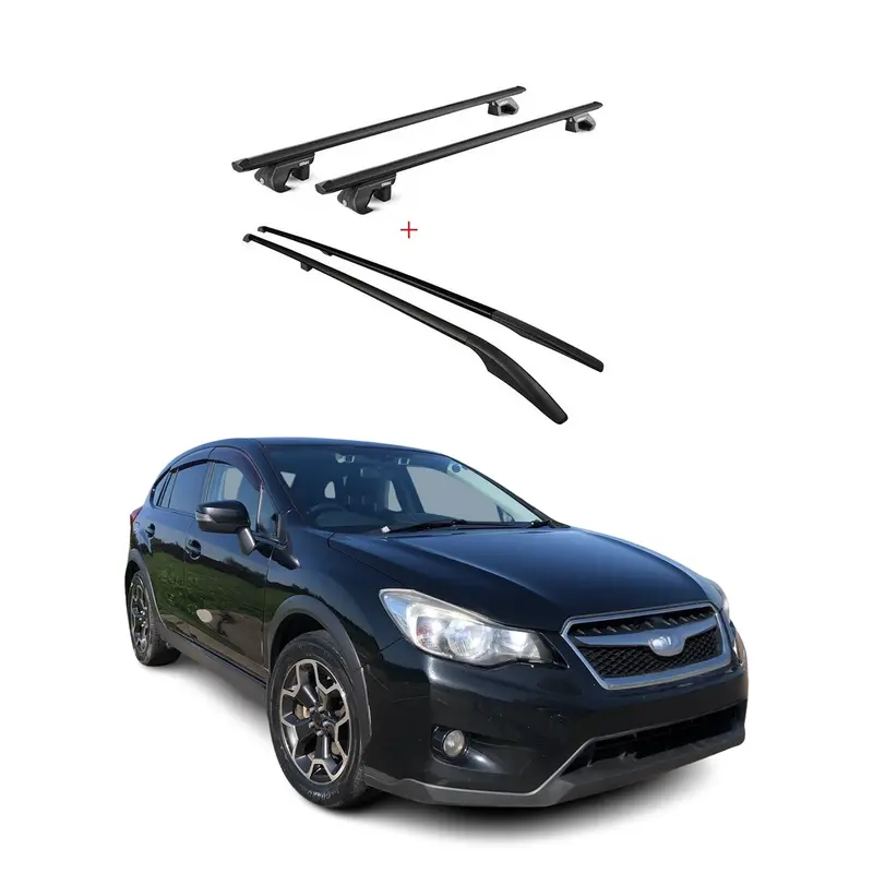 Black Roof Rack Rails For 2013–2017 Subaru Crosstrek 1