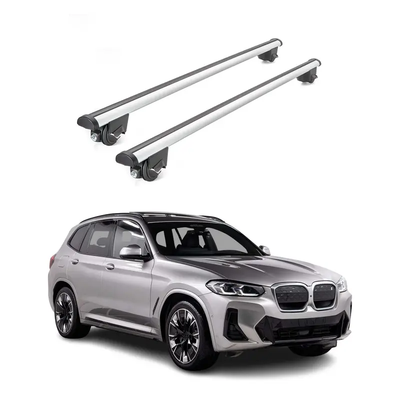 Bmw Ix3 G08 Roof Rack Crossbars – Gray Aluminum Load Bars (2021–2026) 1