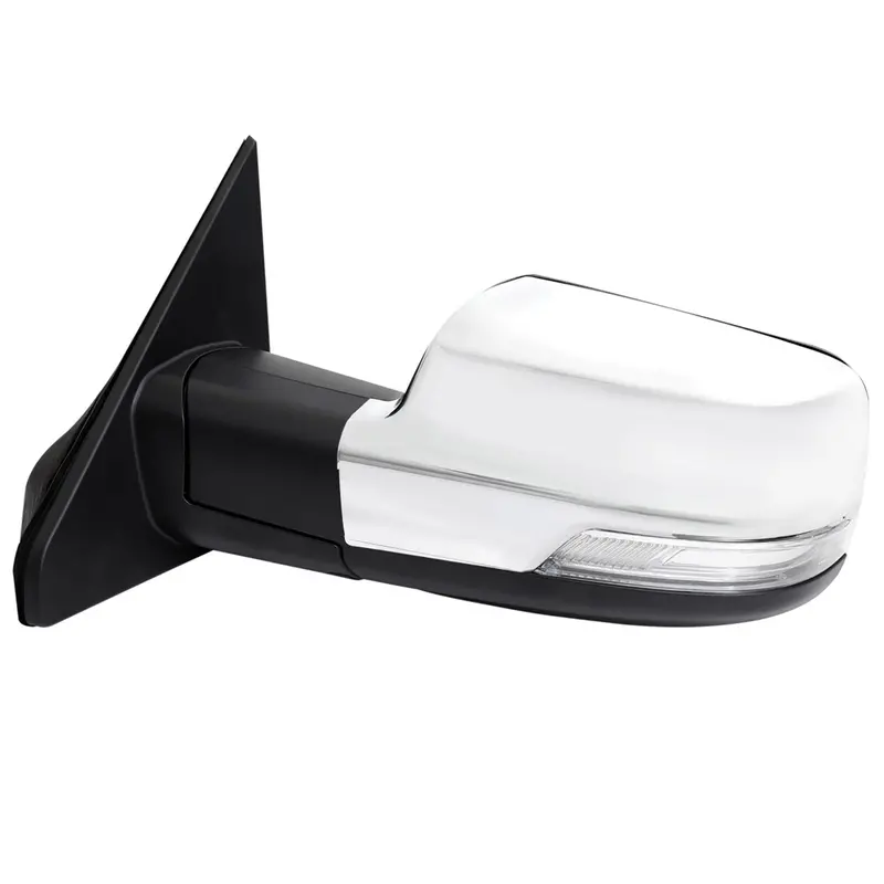 Chrome Manual-Fold Heated Side Mirror – Driver Side For 2019–2024 Dodge Ram 1500 1