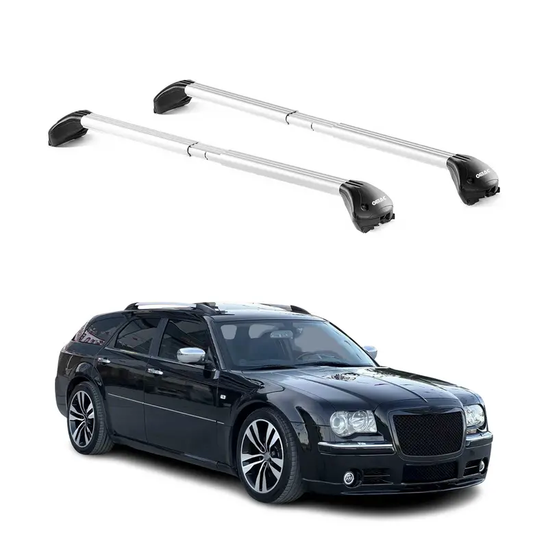 Chrysler 300C Wagon (2005–2010) Silver Roof Rack Cross Bars 1
