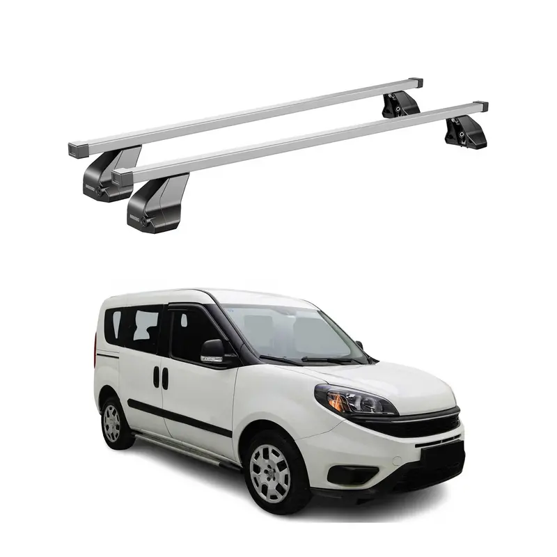 Compact Silver Cross Bars For 2015–2022 Ram Promaster City 1