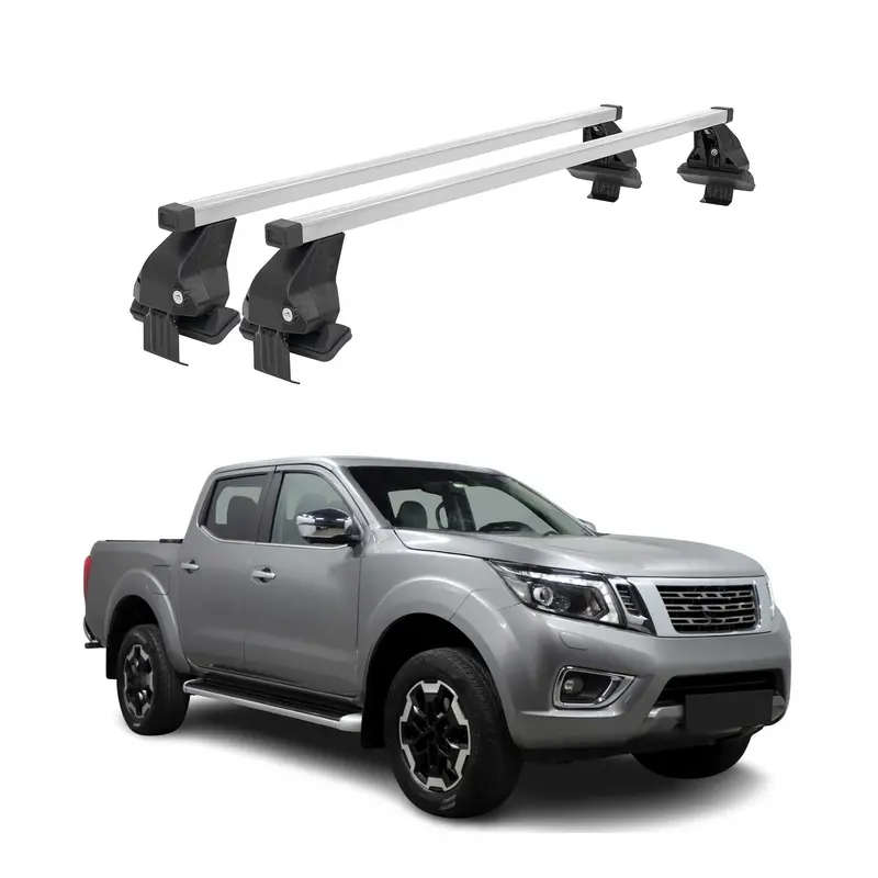 Durable Silver Cross Bars For 2014–2024 Nissan Navara D23 1