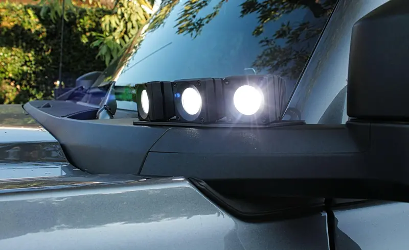 Ford Bronco Boomerang-Style Ditch Lights (2021+) – Angled Mount 1