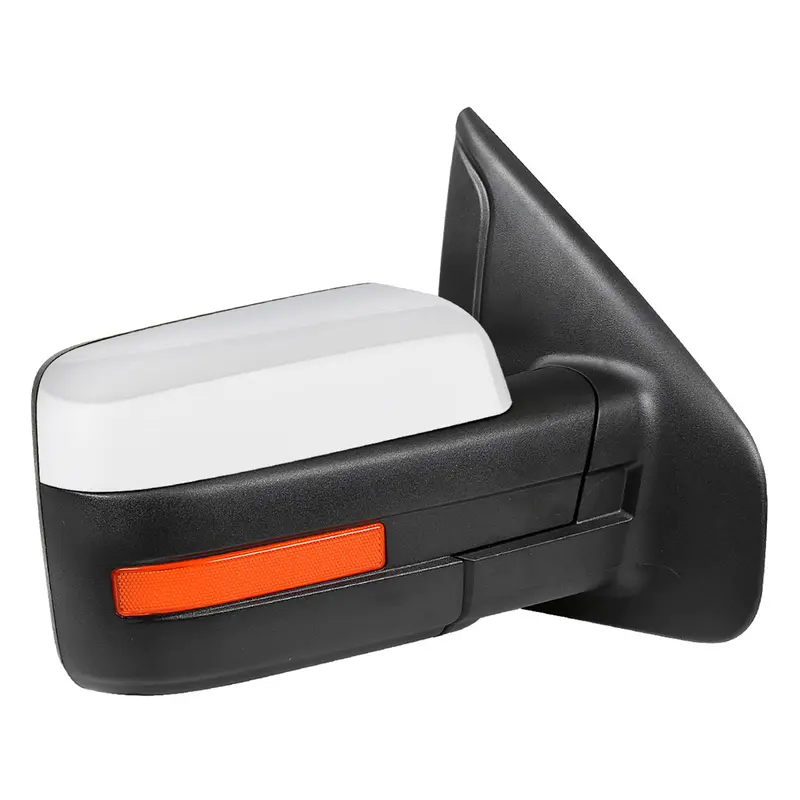 Ford F-150 Side Mirror (2007–2014) – Chrome, Heated, Amber Turn Signal & Puddle Light, Passenger-Side 1