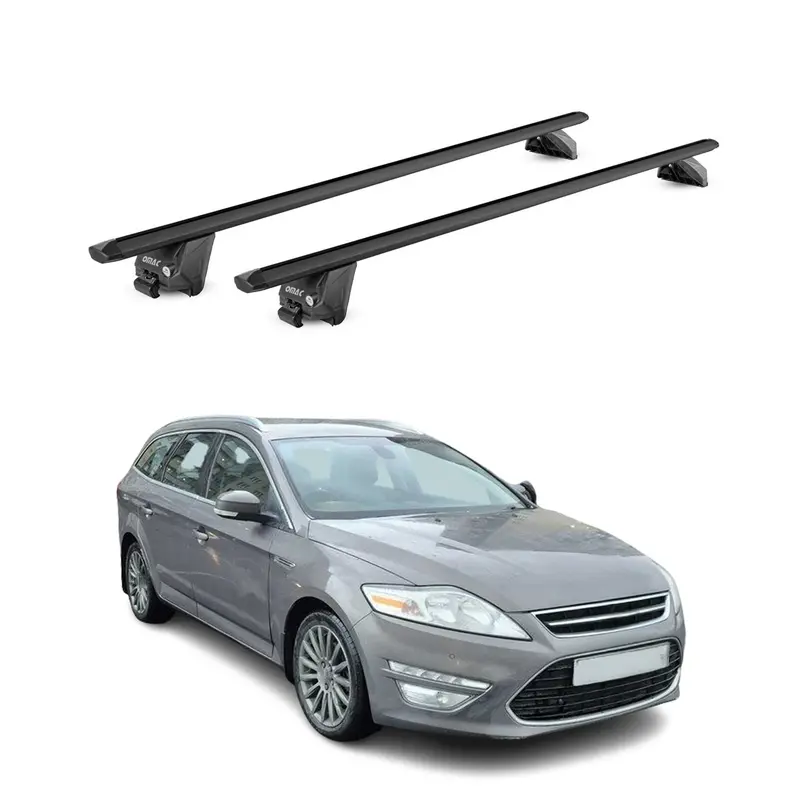 Ford Fusion Wagon Roof Rack Cross Bars (2016–2020) – Sleek Black Mounting System 1