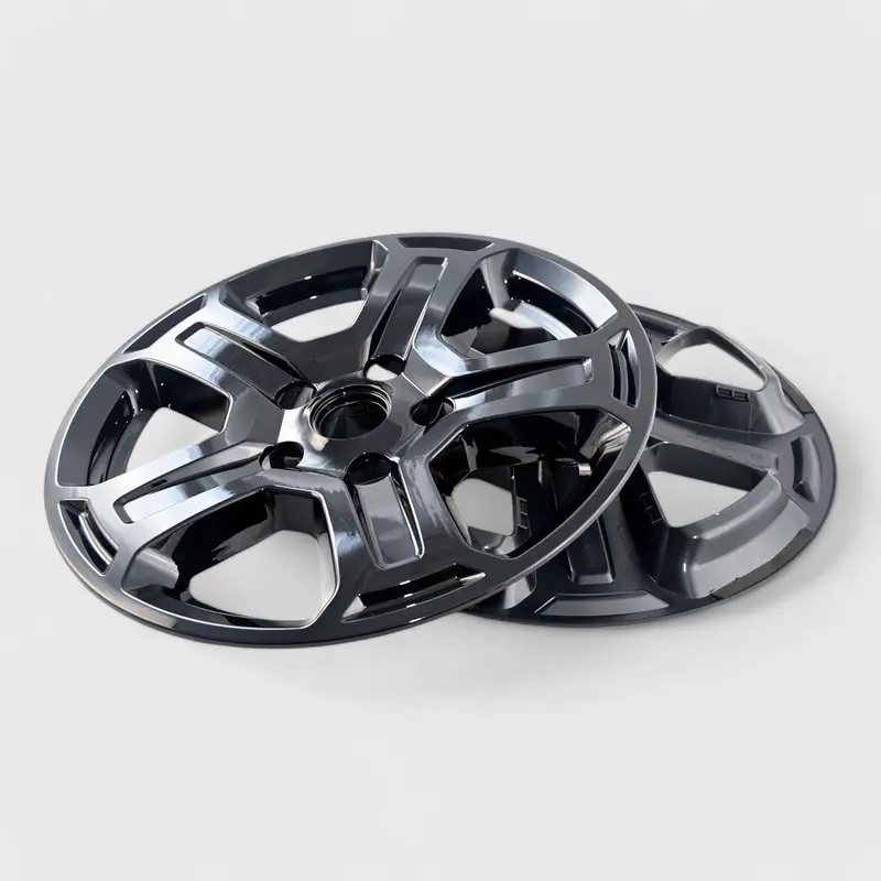 Gloss Black Abs Wheel Hubcaps For 2018–2023 Jeep Wrangler Jl (10-Piece) 1