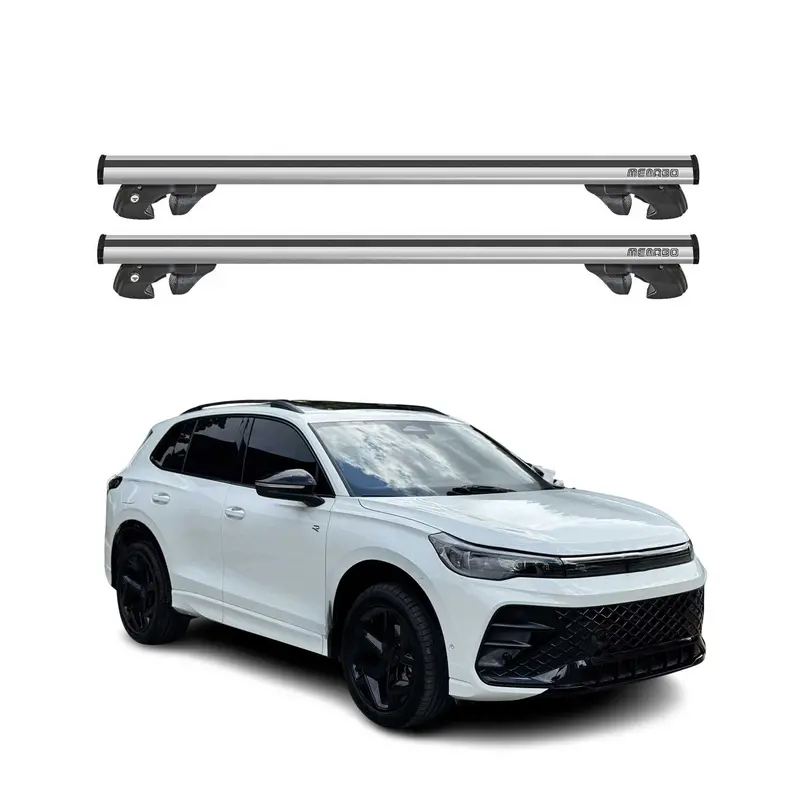 Gray Roof Rack Cross Bars For 2025–2026 Vw Tiguan – 2-Piece Luggage Carrier 1