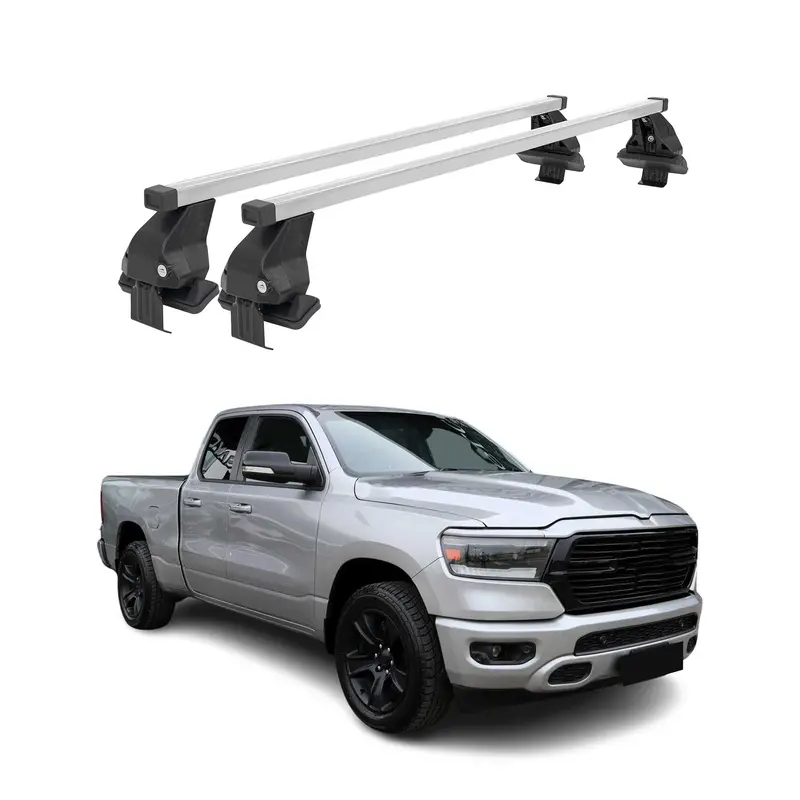 Heavy-Duty Silver Cross Bars For 2009–2018 Ram 2500 1