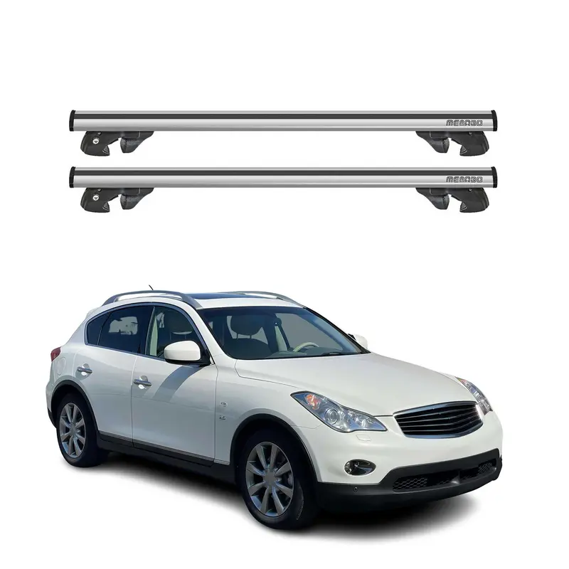 Infiniti Qx50 Roof Crossbars (2014–2017) – Elegant Silver Mounting System 1