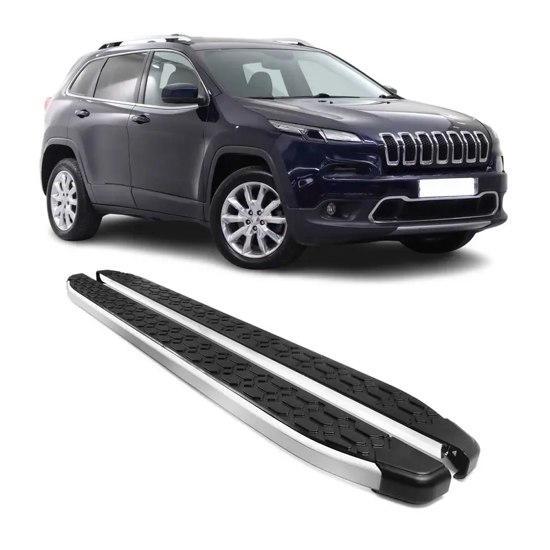 Jeep Cherokee Aluminum Running Boards – Low-Profile Side Steps (2014–2023) 1
