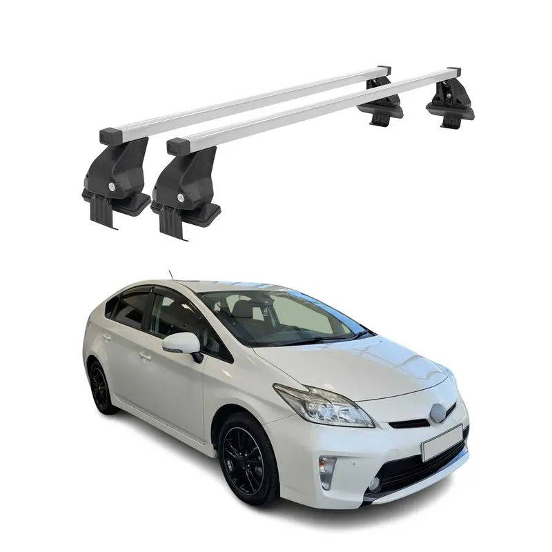 Lightweight Silver Cross Bars For 2010–2015 Toyota Prius 1