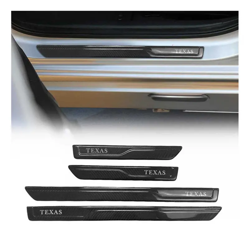 Lincoln Carbon Fiber Door Sill Protectors – Premium 4-Pack 1