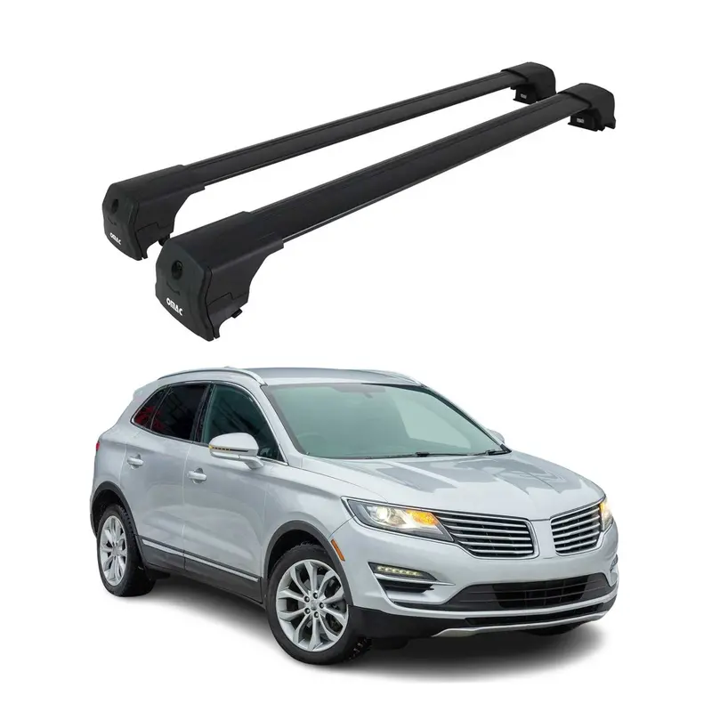 Lincoln Mkc Roof-Mount Cross Bars – Durable Black Finish (2015–2019) 1