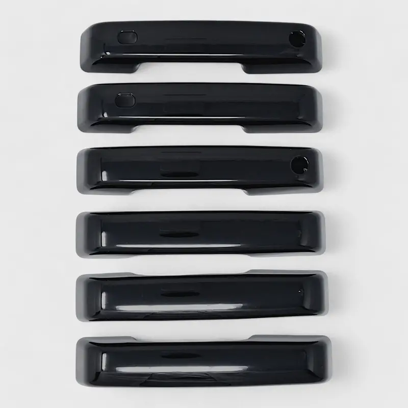 Matte Black Abs Door Handle Covers For 2023–2024 Ford Super Duty F-250/F-350/F-450/F-550 – 6-Piece Kit 1