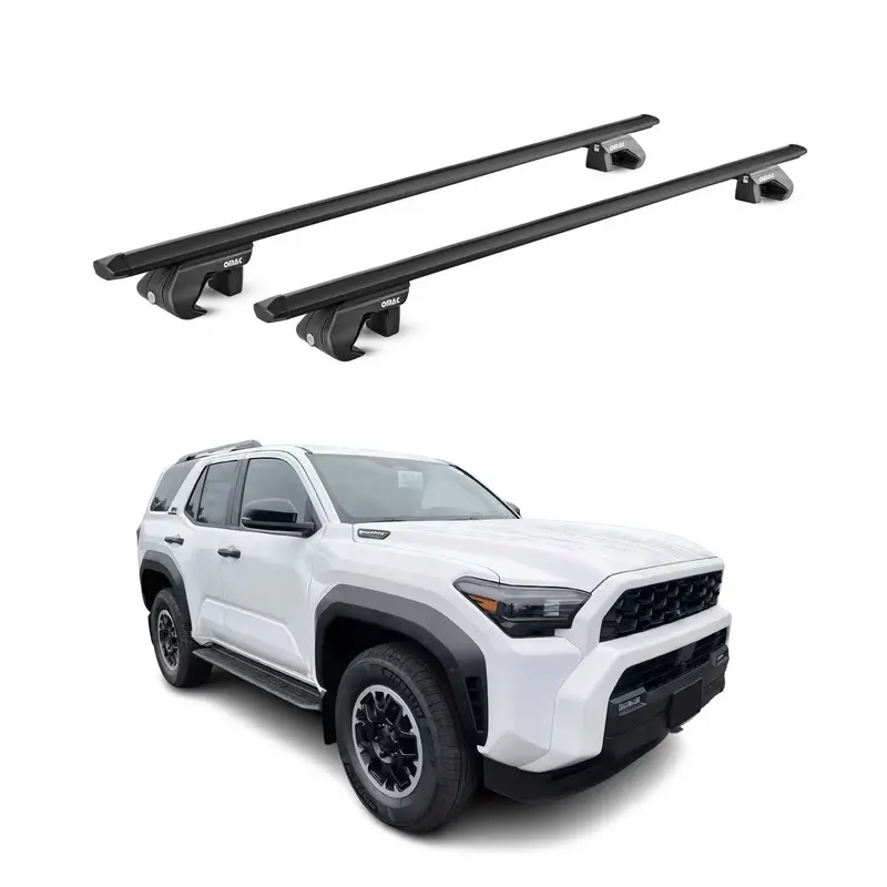 Matte Black Aluminum Cross Bars For 2025–2026 Toyota 4Runner Roof Cargo Carrier 1