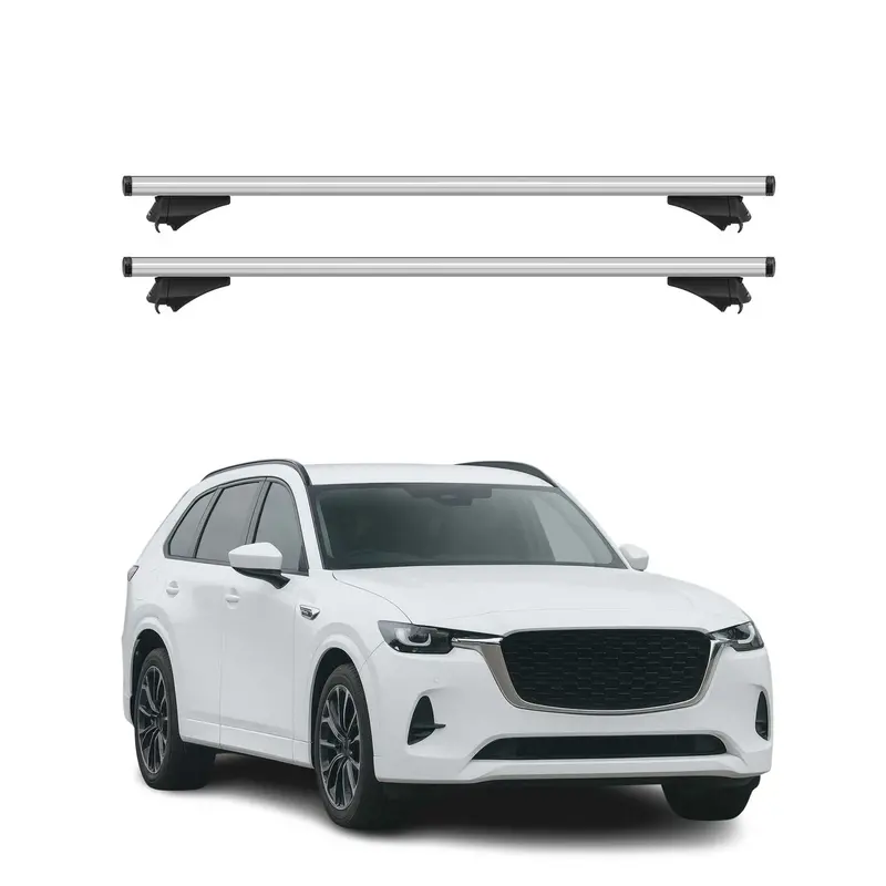 Mazda Cx-70 Roof Rack Cross Bars (2025–2026) – Silver 2-Piece Cargo Carrier 1