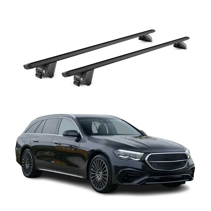 Mercedes-Benz E-Class Wagon Roof Rack Cross Bars (2017–2023, S213) – Premium Black Rails 1