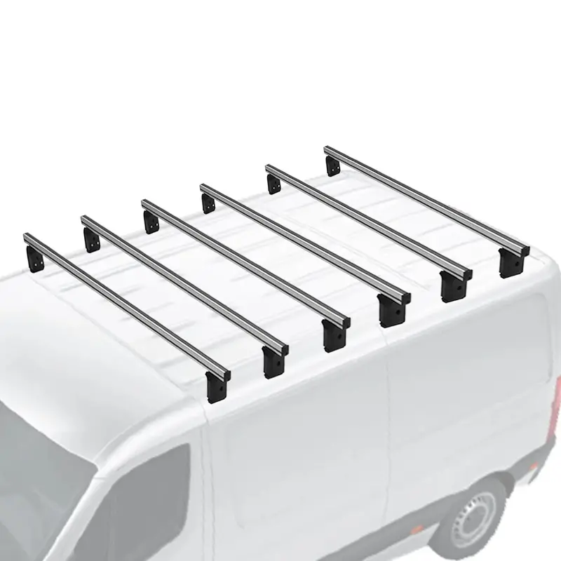 Mercedes Sprinter W906 Roof Rack System (2006–2018) – Rugged Gray Aluminum, 6-Piece Set 1