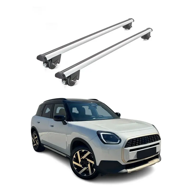 Mini Countryman Roof Rack Crossbars – Gray Aluminum Crossbars For Luggage Transport (2024–2026) 1