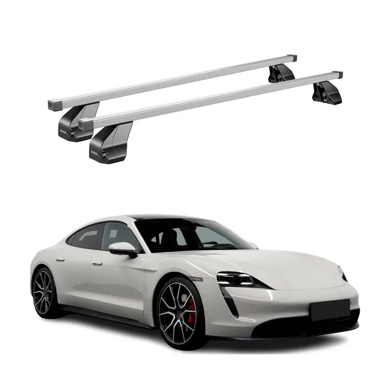 Modern Silver Roof Cross Bars For 2020–2026 Porsche Taycan 1