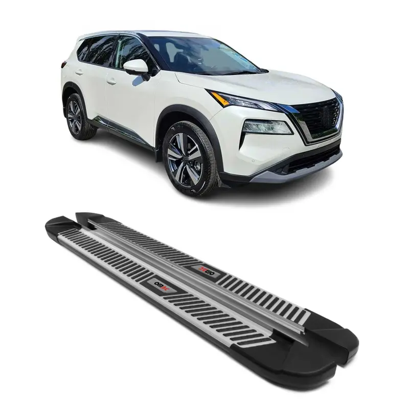 Nissan Rogue (2021–2026) Sleek Aluminum Nerf Bars – Dual-Side Step Running Boards 1