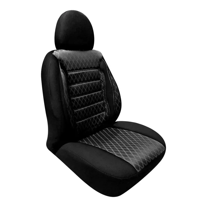 Non-Slip Breathable Front Seat Cushion Cover – Black Universal Protection 1