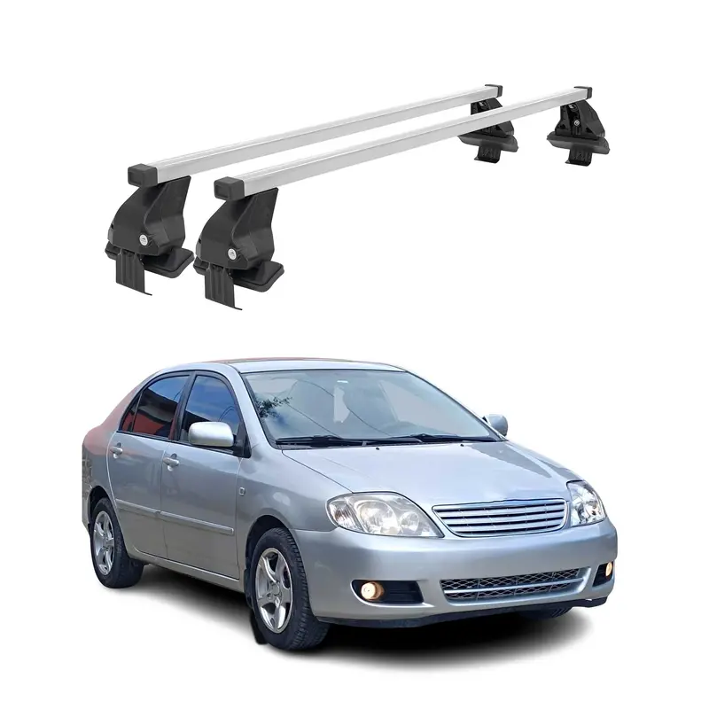 Oem-Style Silver Cross Bars For 2003–2013 Toyota Corolla Sedan 1