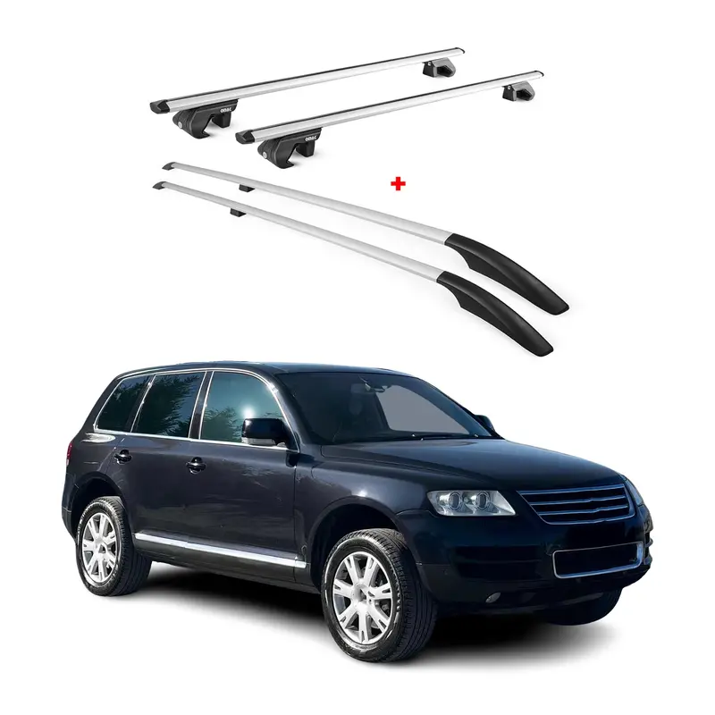 Oem-Style Silver Roof Racks For 2004–2010 Vw Touareg 1